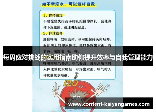 每周应对挑战的实用指南助你提升效率与自我管理能力